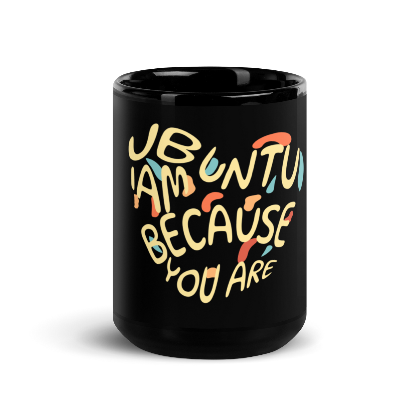 Ubuntu spirit of humanity Black Glossy 15oz/445ml Mug
