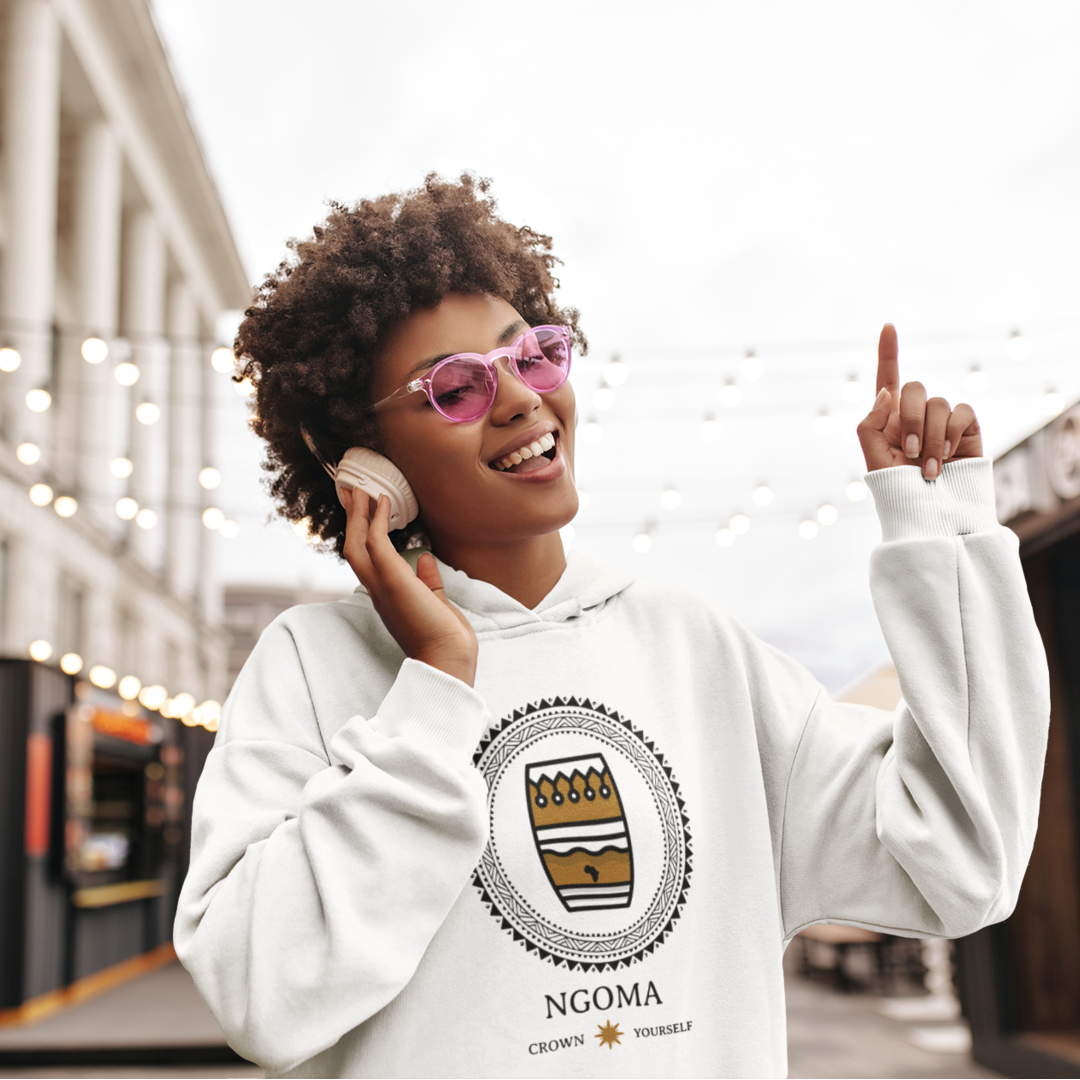 Ngoma Crown Yourself Unisex Hoodie | World music | African streetwear - King Ngoma Clothing