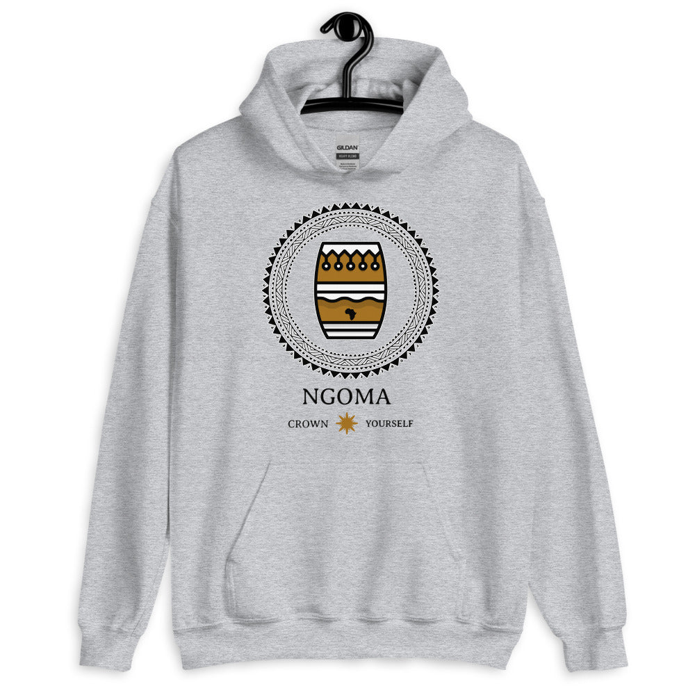 Ngoma Crown Yourself Unisex Hoodie | World music | African streetwear - King Ngoma Clothing