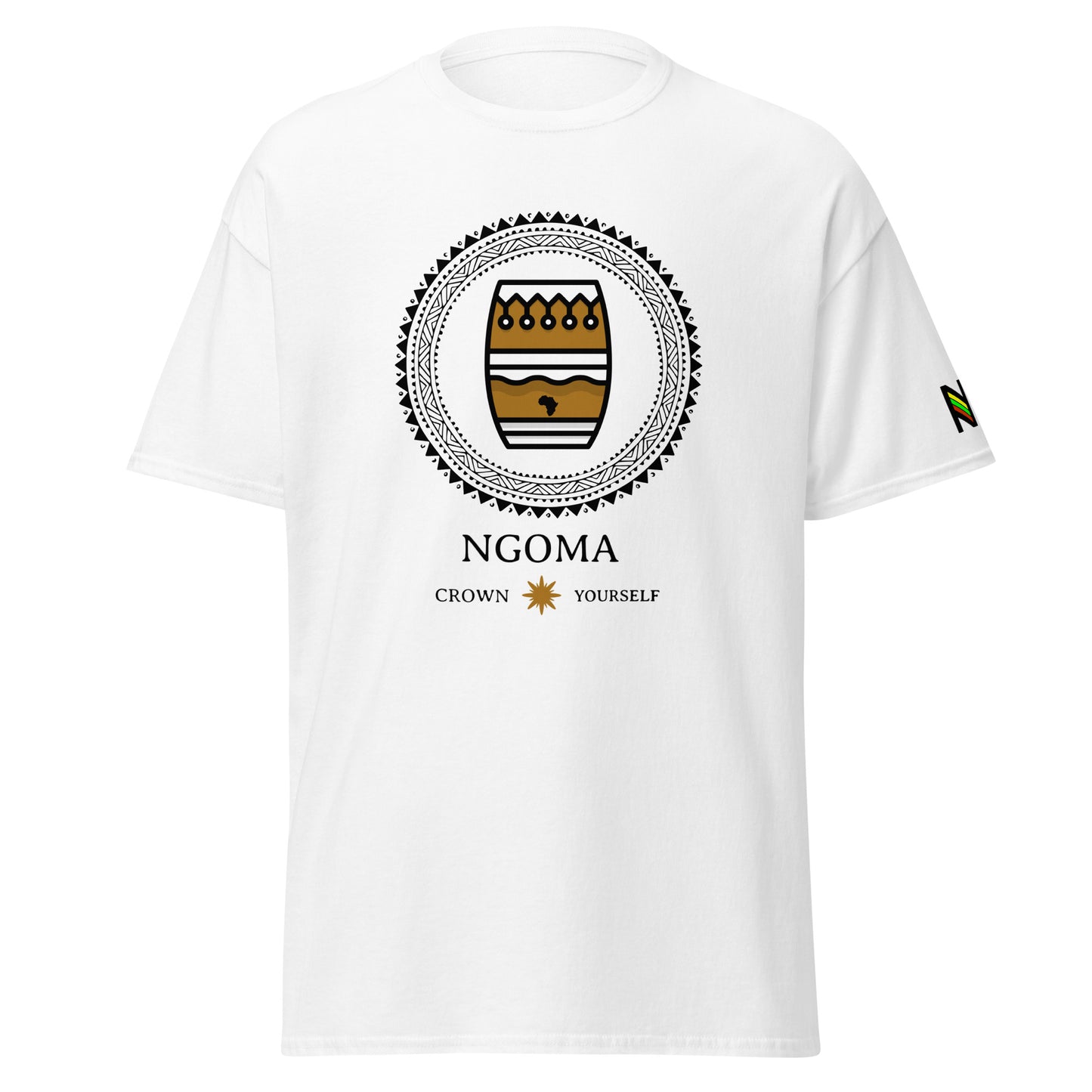 Ngoma Crown Yourself Africa t-shirt | World music | African streetwear - King Ngoma Clothing