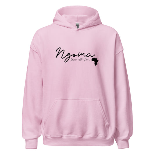 Ngoma African Streetwear hoodie (black, navy, red, white, pink)