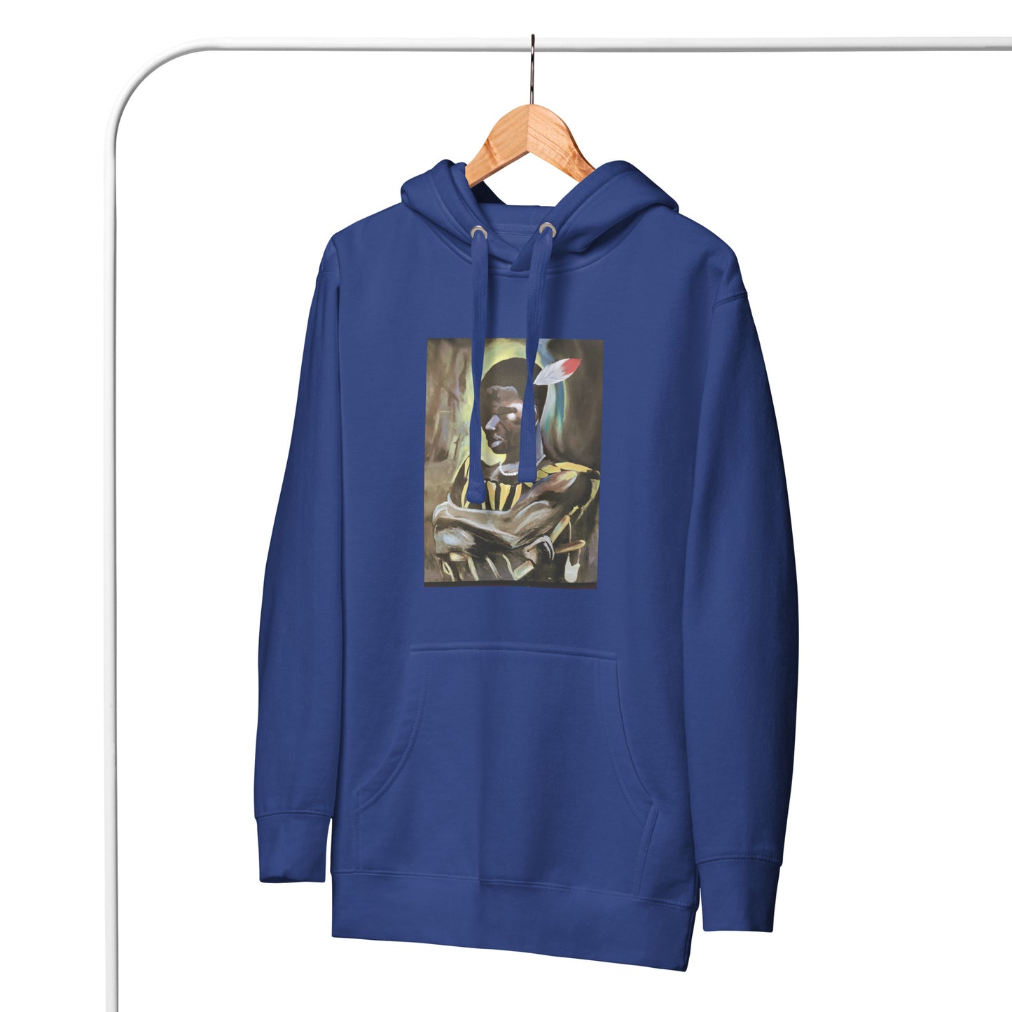 African Warrior of Wisdom Hoodie | African Streetwear