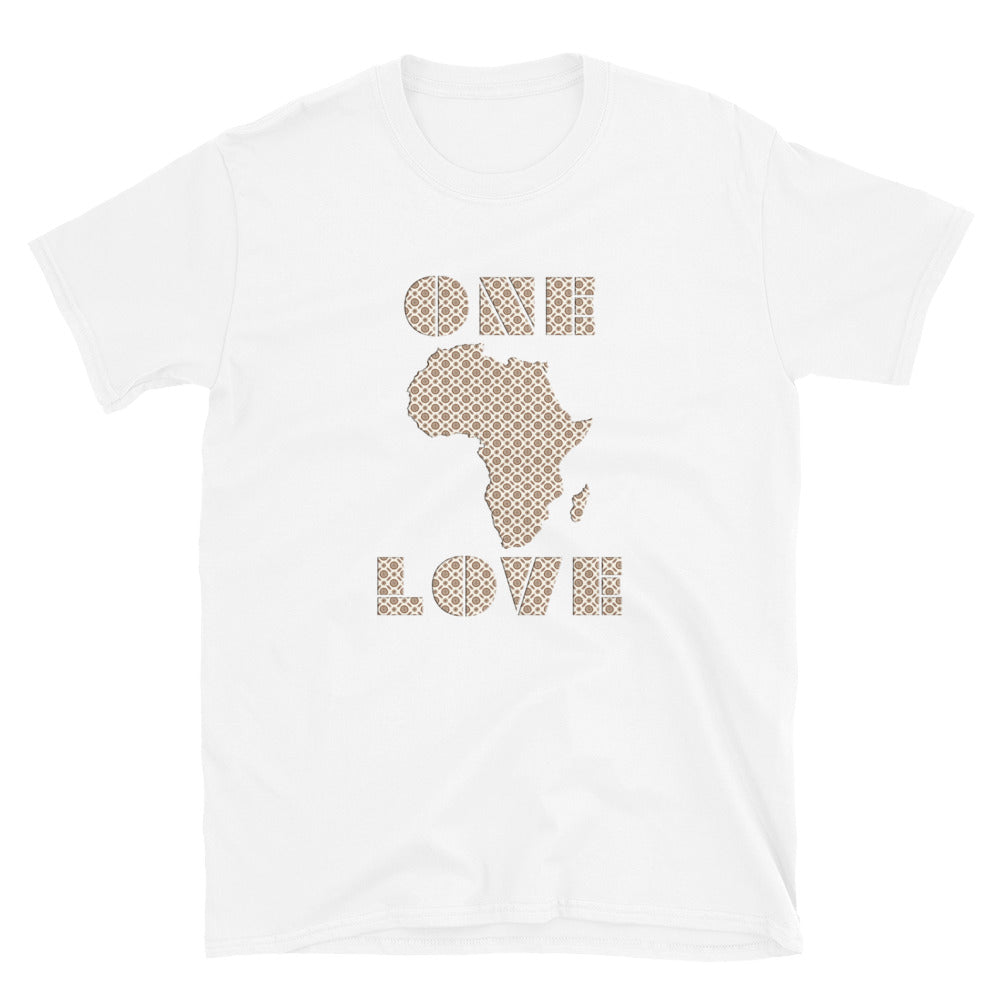 One Love Africa Map Unisex T-Shirt | Africa map | African streetwear - FREE SHIPPING - King Ngoma Clothing